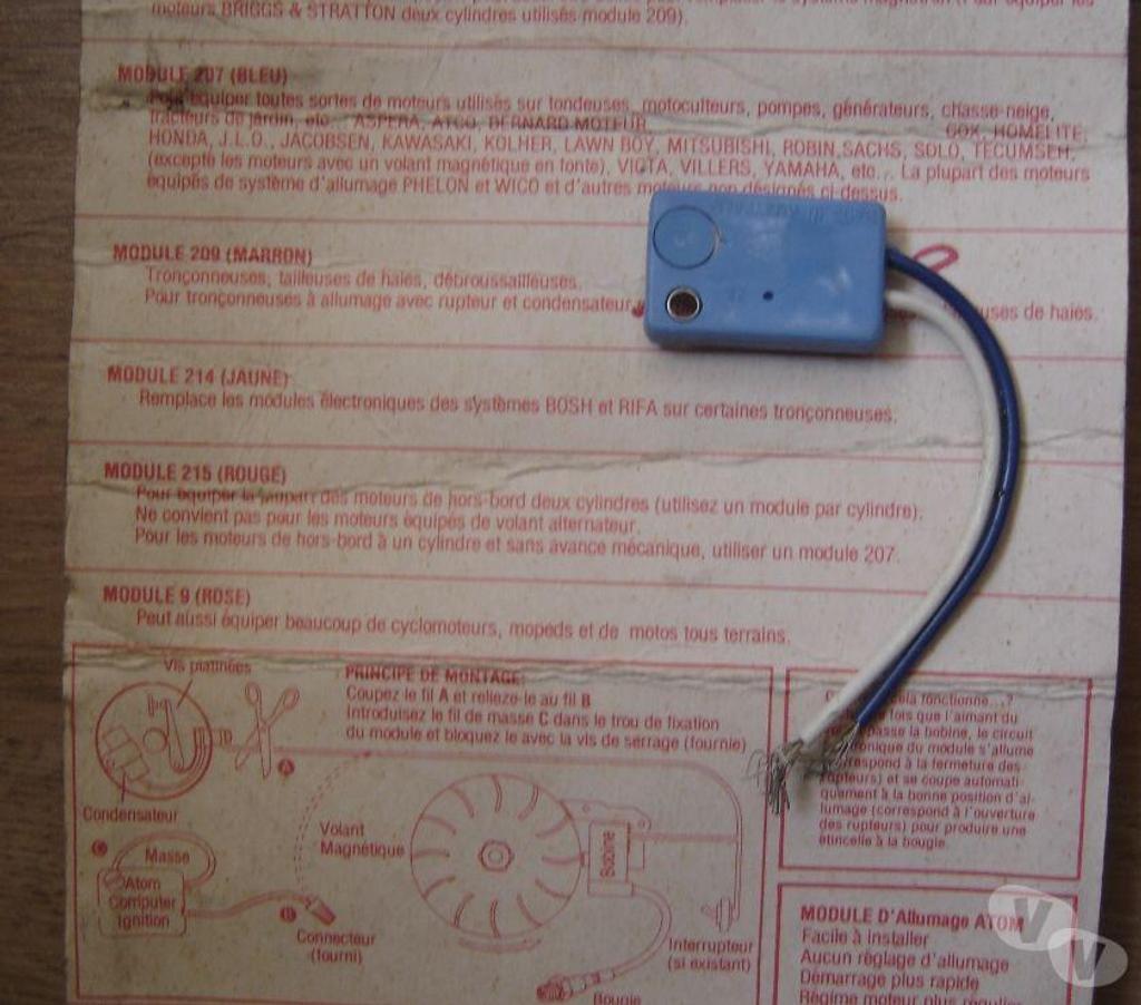  Côte-d'Or Neuilly les Dijon - 21800 - Photos Vivastreet module électronique remplace les vis platinées sur moteur