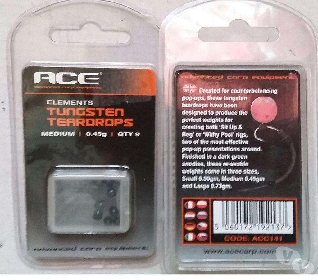 Matériel de sport Lot-et-Garonne Villeneuve sur Lot - 47300 - Photos Vivastreet 18 billes ACE Tungsten teardrops 0.45g NEUVES