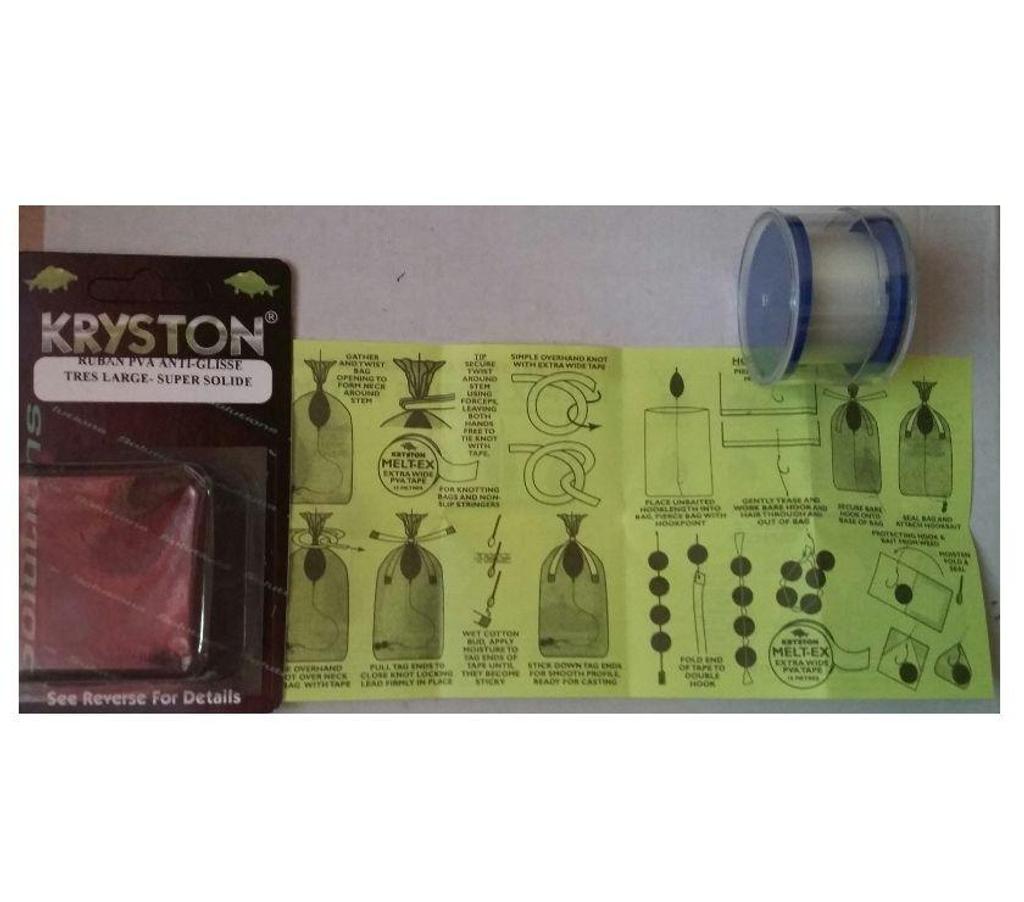 Matériel de sport Lot-et-Garonne Villeneuve sur Lot - 47300 - Photos Vivastreet 5 bobines ruban soluble PVA carpe 20mm KRYSTON NEUVES