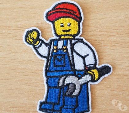 Collection Carnon Hérault - Photos Vivastreet Ecusson brodé Lego ouvrier 7x5 cm thermocollant