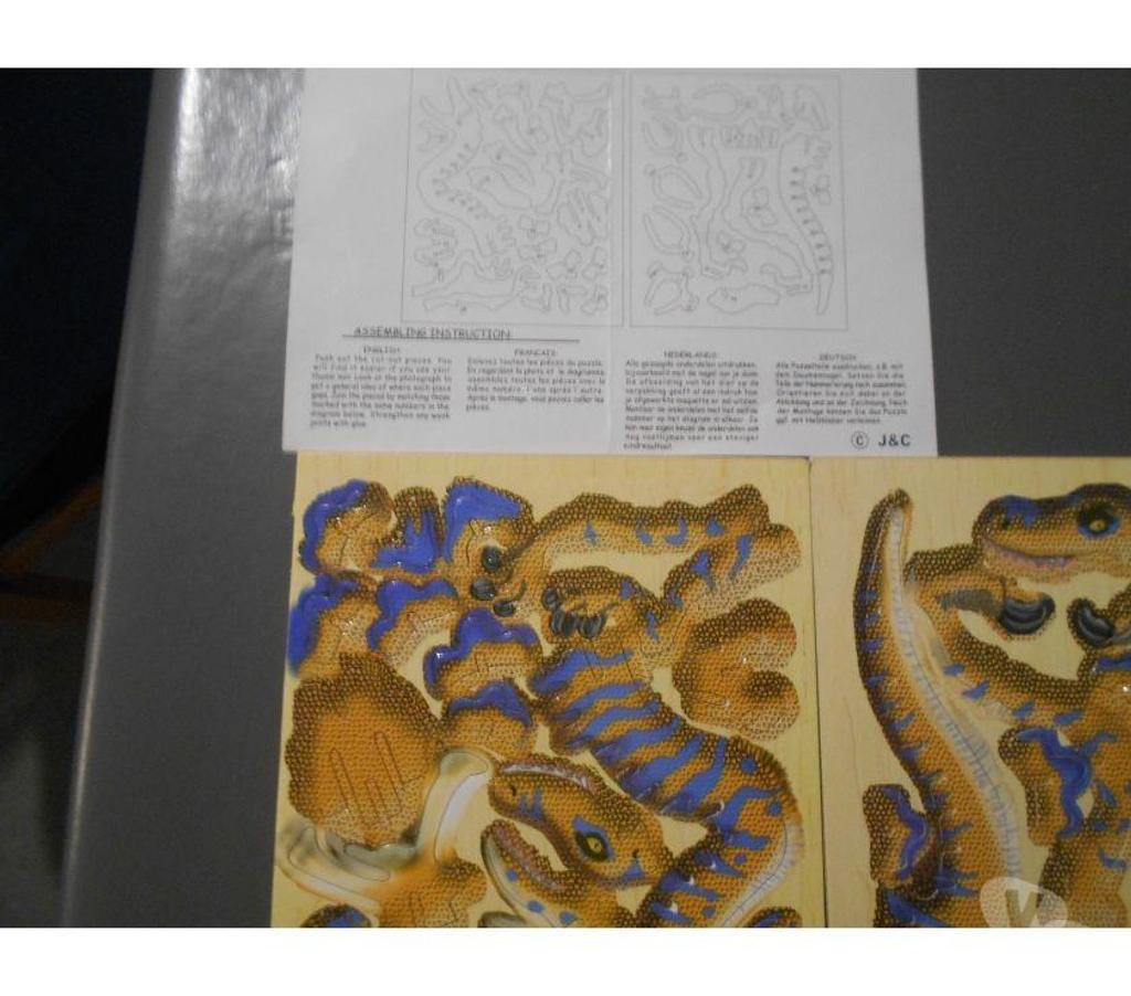 Jeux - Jouets Marne Courcy - 51220 - Photos Vivastreet Puzzle 3D vélociraptor bois