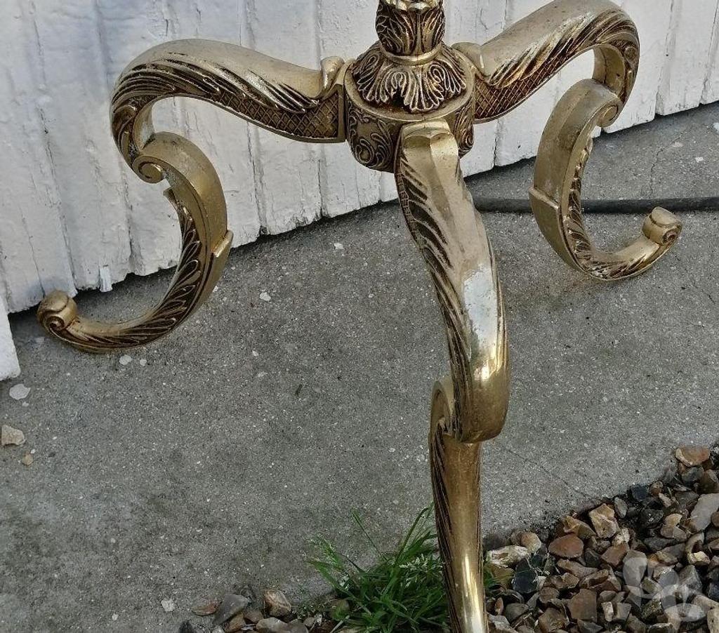 Décoration - art Val-d'Oise Bernes sur Oise - 95340 - Photos Vivastreet Vintage & Déco Ancien Lampadaire Onyx & Laiton A Restaurer