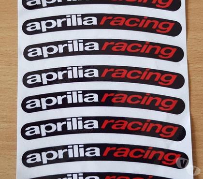 Pièces moto Carnon Hérault - Photos Vivastreet Autocollant sticker de jante x8 Aprilia racing fond noir