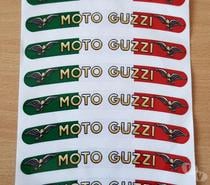 Autocollant sticker de jante x8 moto guzzi 13x1 cm