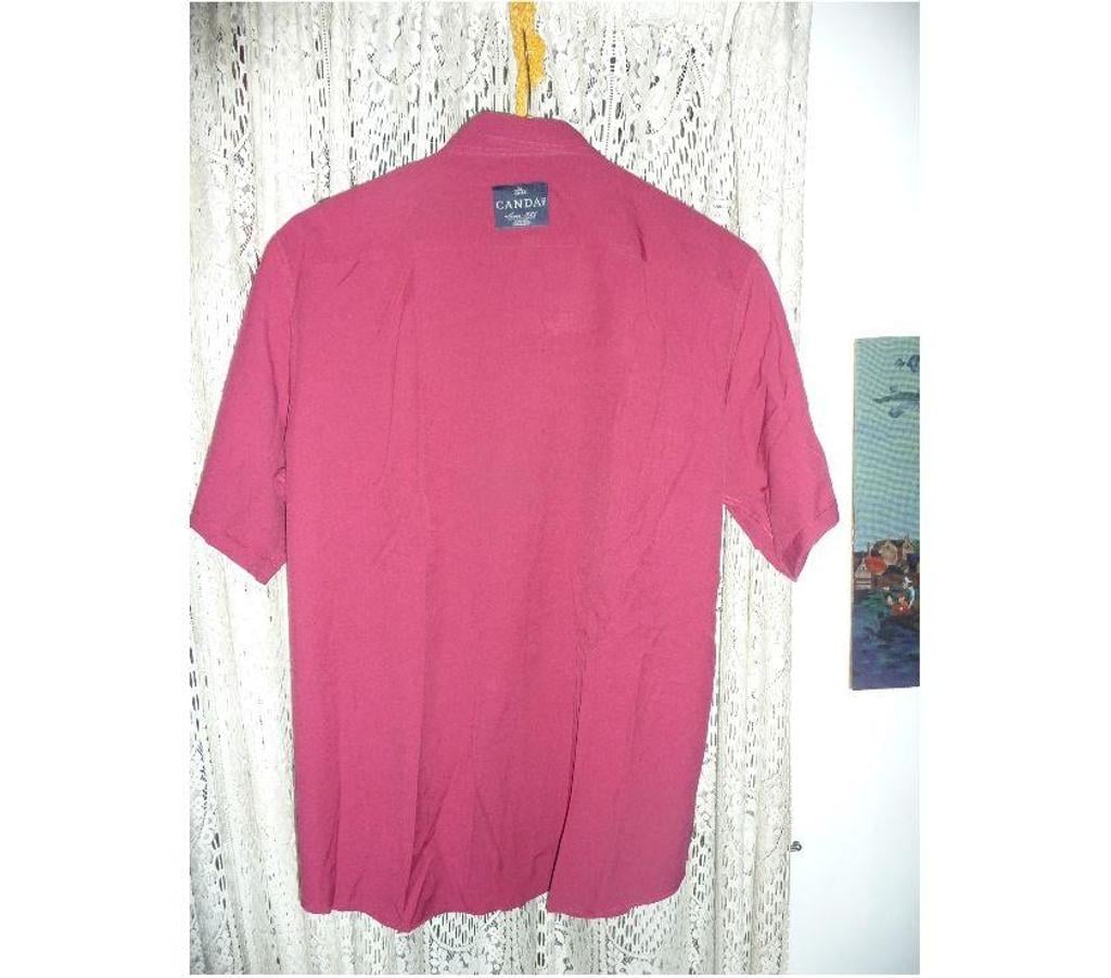 Vêtements occasion Bouches-du-Rhône Aix en Provence - Photos Vivastreet CHEMISE HOMME MARQUE CANDA ROUGE BORDEAUX TAILLE XL
