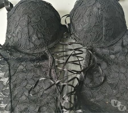 Vêtements occasion Val-d'Oise Bernes sur Oise - 95340 - Photos Vivastreet Black Bustier Guêpière CALIN Dentelles Taille 85C Neuf