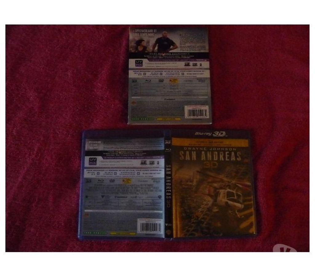 DVD occasion Bouches-du-Rhône Aix en Provence - Photos Vivastreet FILMS {SAN ANDREAS} DVD BLU RAY 3D EXCELLENT ETAT.