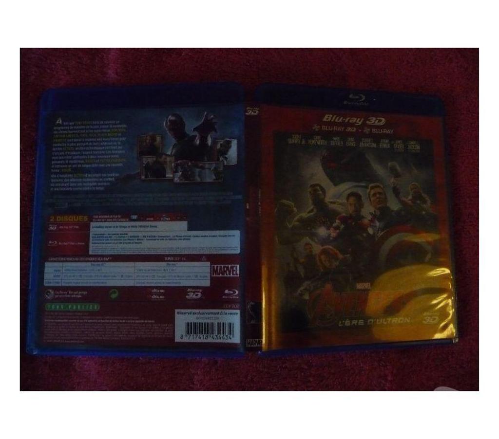 DVD occasion Bouches-du-Rhône Aix en Provence - Photos Vivastreet FILMS {MARVEL AVENGERS} DVD BLU RAY 3D EXCELLENT ETAT. 