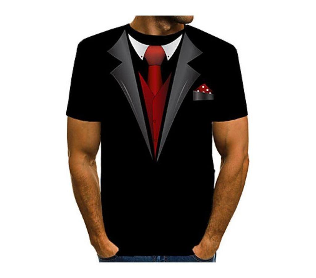 Vêtements occasion Bouches-du-Rhône Aix en Provence - Photos Vivastreet TEE-SHIRT IMPRIME COSTUME CRAVATE MANCHES COURTES COL ROND