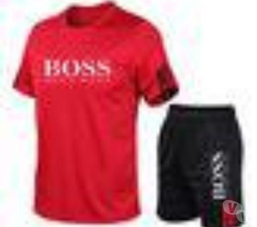Vêtements occasion Bouches-du-Rhône Aix en Provence - Photos Vivastreet TEE-SHIRT ROUGE ET SHORT NOIR HUGO BOSS TAILLE 3XL
