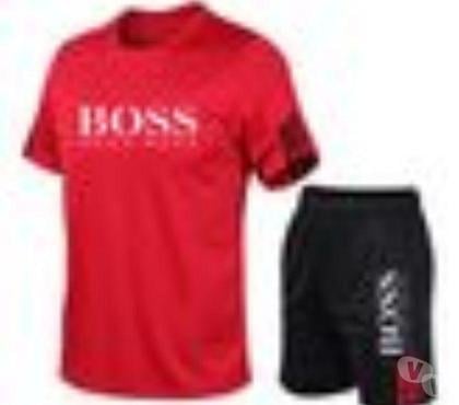 Vêtements Aix en Provence Aix en Provence - Photos Vivastreet TEE-SHIRT ROUGE ET SHORT NOIR HUGO BOSS TAILLE 3XL