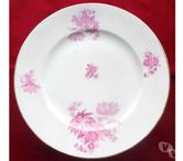 6 Plats divers en porcelaine de Limoges blancs décors fleurs