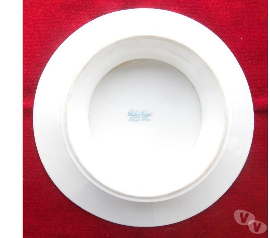 Ameublement & art de la table Hérault Castries - 34160 - Photos Vivastreet 6 Plats divers en porcelaine de Limoges blancs décors fleurs