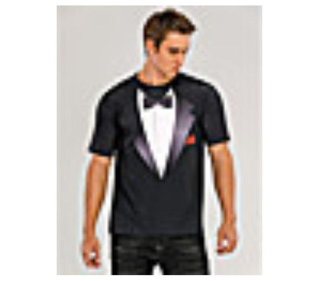 Vêtements occasion Bouches-du-Rhône Aix en Provence - Photos Vivastreet TEE-SHIRT HOMME IMPRIMER VESTE MANCHE COURTE NOEUD PAPILLON