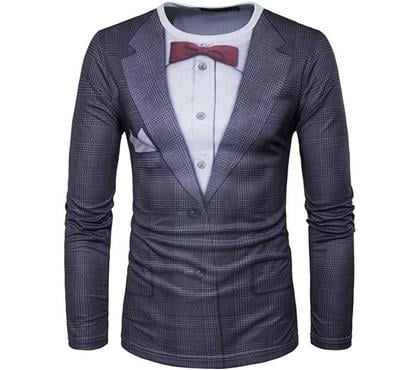 Vêtements occasion Aix en Provence Aix en Provence - Photos Vivastreet TEE-SHIRT HOMME IMPRIMER A CARREAUX NOEUD PAP GRIS XXL.