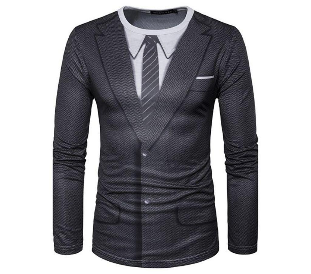 Vêtements occasion Bouches-du-Rhône Aix en Provence - Photos Vivastreet TEE-SHIRT HOMME GRAPHIQUE IMPRIMER MANCHES LONGUES CRAVATE