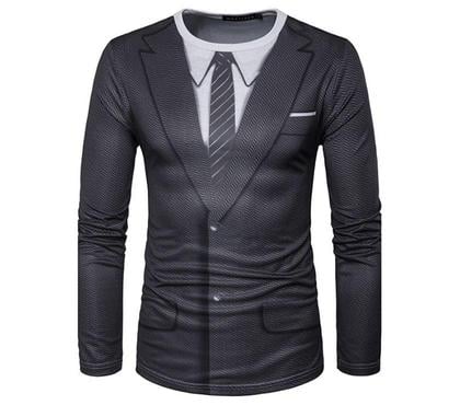Vêtements Aix en Provence Aix en Provence - Photos Vivastreet TEE-SHIRT HOMME GRAPHIQUE IMPRIMER MANCHES LONGUES CRAVATE