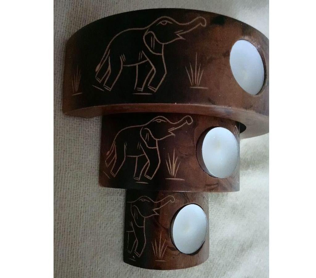 Décoration - art Seine-Saint-Denis La Courneuve - 93120 - Photos Vivastreet 3 bougeoirs en bois