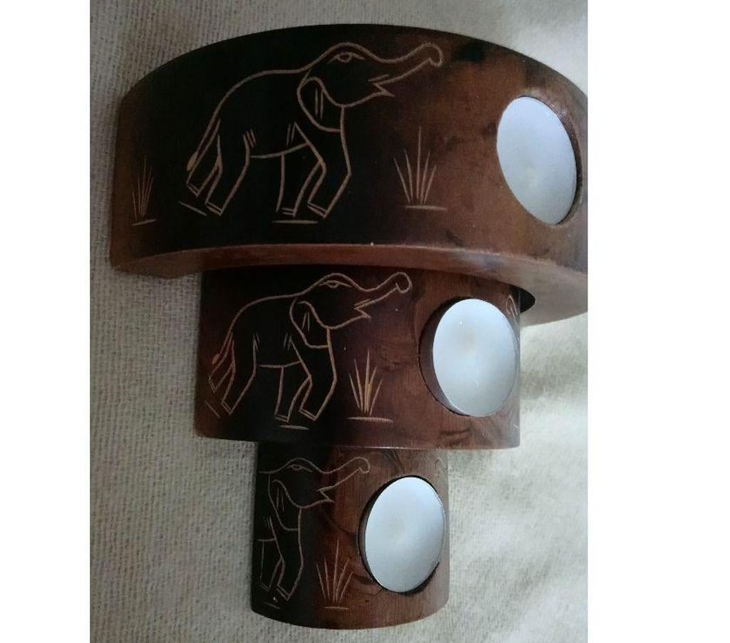 Décoration - art Seine-Saint-Denis La Courneuve - 93120 - Photos Vivastreet 3 bougeoirs en bois