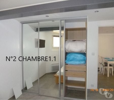 location saisonniere Pas-de-Calais Berck - 62600 - Photos Vivastreet Apt 2 chambres 3TV Wifi 15 mètres Plage animaux acceptés