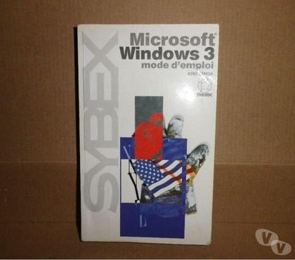 Livres occasion Bois d'Arcy Yvelines - Photos Vivastreet Microsoft Windows 3 Mode D'emploi