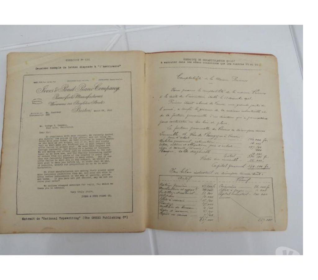 Livres occasion Essonne Bievres - 91570 - Photos Vivastreet Livre dactylographie et correspondance 1943