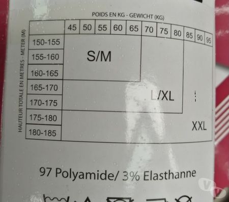 Vêtements occasion Val-d'Oise Bernes sur Oise - 95340 - Photos Vivastreet Collant Polaire Chaud Thermo Wear Neuf Taille LXL Ou XXL