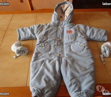 Vêtements bébés Villette de Vienne Isère - Photos Vivastreet combinaison ski 3 mois + moufles