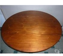 Table ronde style Louis Philippe Acajou -2 rabats