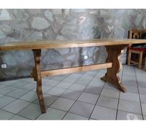 Table bois d'épicéa 180