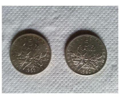 Collections Montceaux les Provins Seine-et-Marne - Photos Vivastreet 5 francs argent