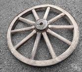 roue charriot pour déco