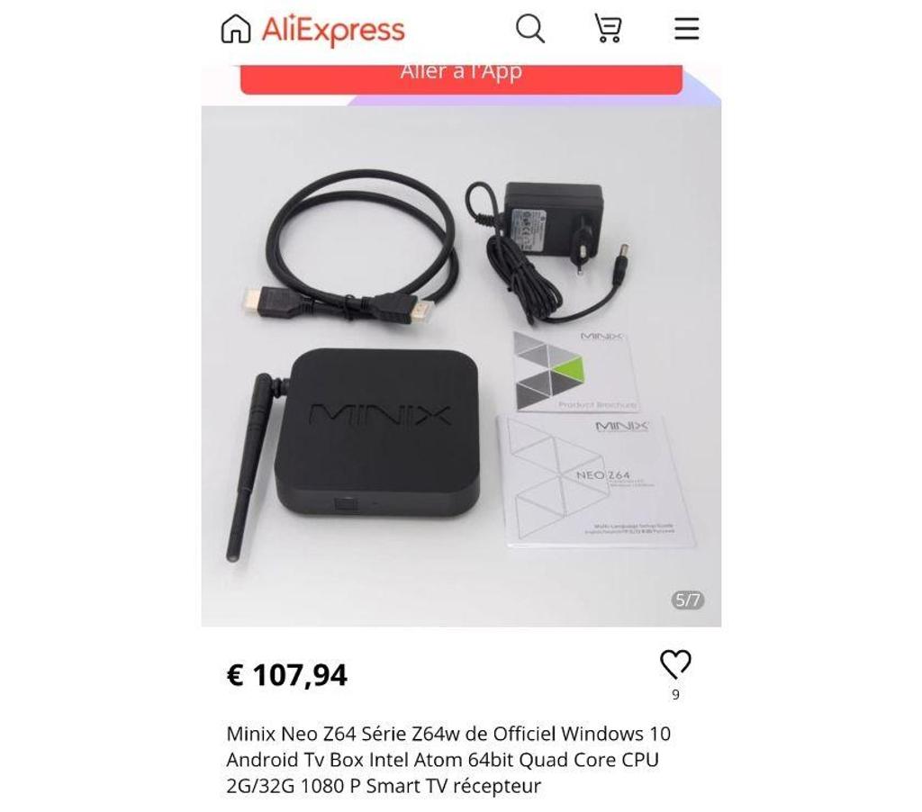 Informatique Seine-Saint-Denis La Courneuve - 93120 - Photos Vivastreet MINIX NEO Z64 + Adaptateur Wireless N300 D-Link DWA-131