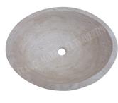 Travertin Classique Beige Vasque Ovale 40x50 cm REF 1542