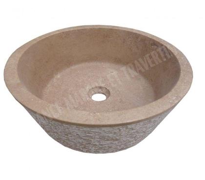 Bricolage - Jardin - Outillage Forcalqueiret Var - Photos Vivastreet Travertin Noce Marron Vasque Mi-Conique Strié REF 2627