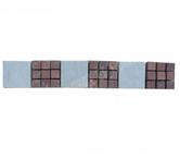 Marbre Beige - Rouge Frise 30,5x5 cm REF 814