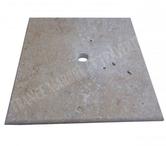 Travertin clss Chapeau Pilier 40,6x40,6 cm REF 3002