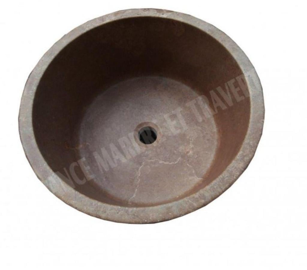  Var Forcalqueiret - 83136 - Photos Vivastreet Travertin Noce Marron Piédestal Vasque Strié REF 1308