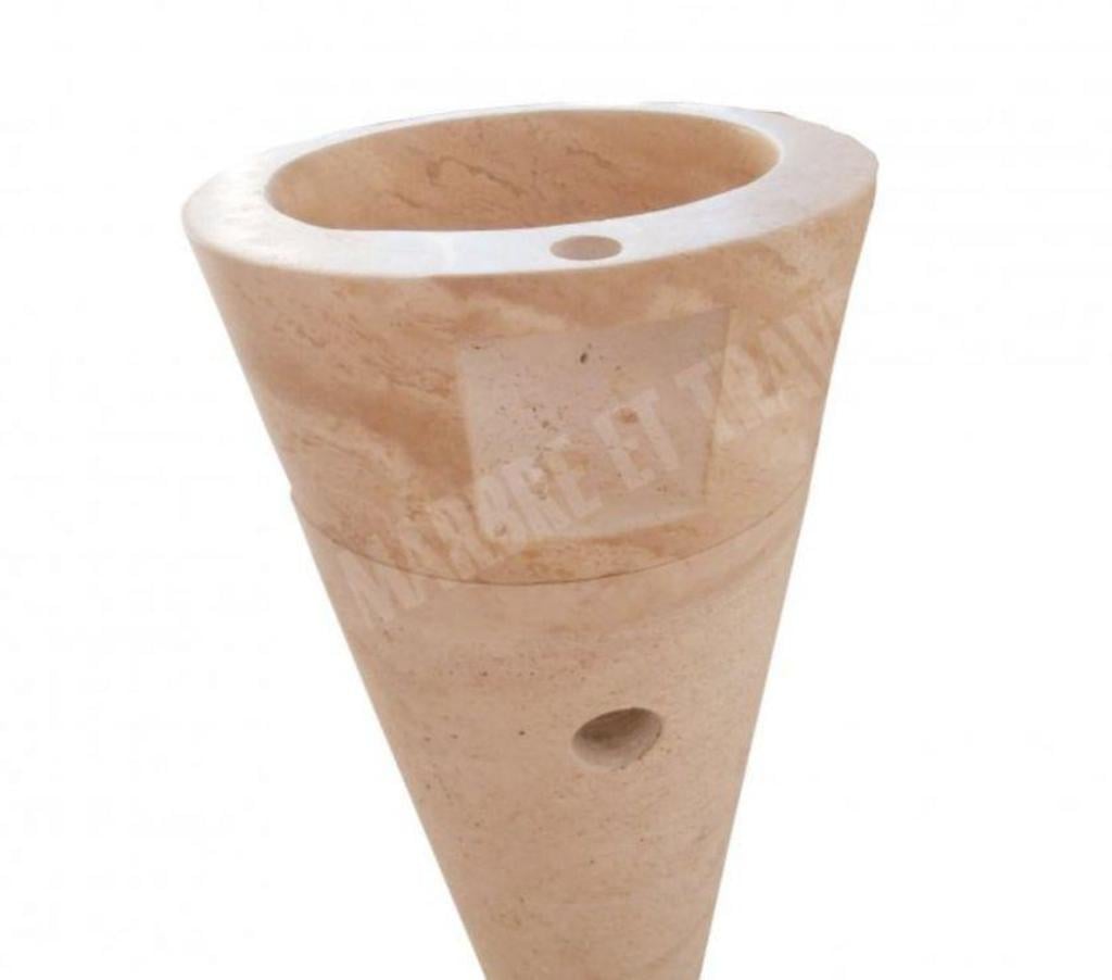  Var Forcalqueiret - 83136 - Photos Vivastreet Travertin Classique Beige Piédestal Vasque REF 1348