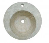 Travertin Classique Beige Vasque Modèle Croissant REF 1446