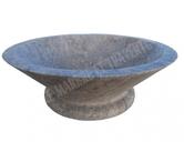 Travertin Gris Silver Vasque Modèle Assiette REF 1177
