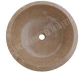 Travertin Noce Marron Vasque Modèle Bol REF 196