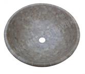 Travertin Noce Marron Vasque Bol Mosaique REF 2492