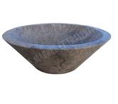 Travertin Gris Silver Vasque Modèle Conique REF 1178