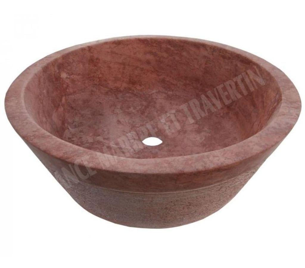  Var Forcalqueiret - 83136 - Photos Vivastreet Travertin Rose Rouge Vasque Modèle Mi-Conique Strié REF 1127