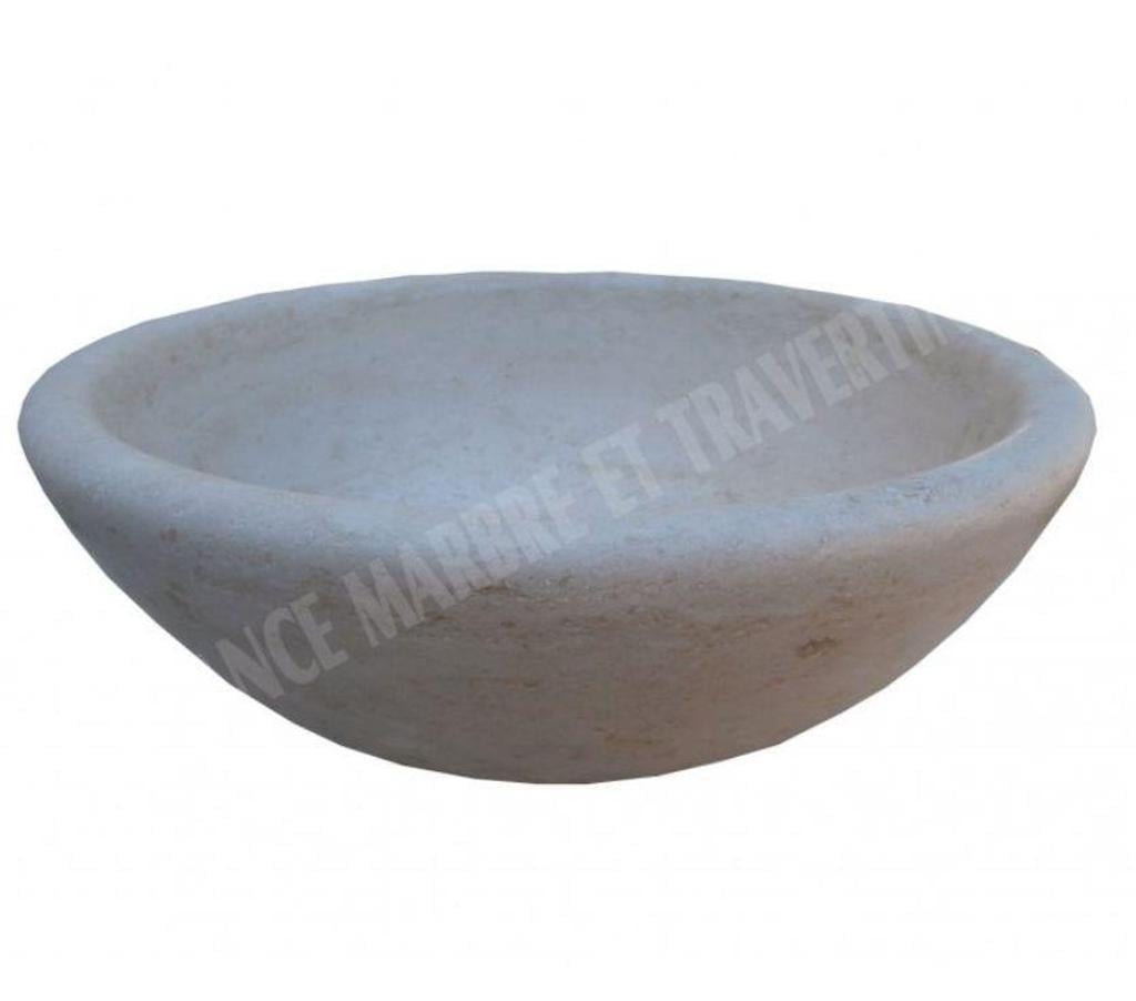  Var Forcalqueiret - 83136 - Photos Vivastreet Travertin Classique Beige Vasque Modèle Bol Rond REF 1648
