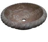 Travertin Walnut Noisette Vasque Encastré Corde REF 1454