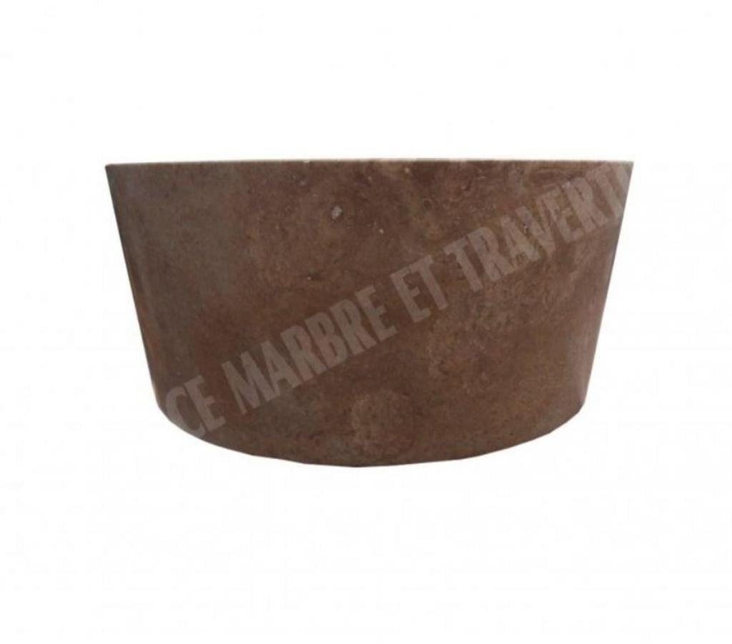 Var Forcalqueiret - 83136 - Photos Vivastreet Travertin Noce Marron Vasque Modèle Mi-Conique REF 1309