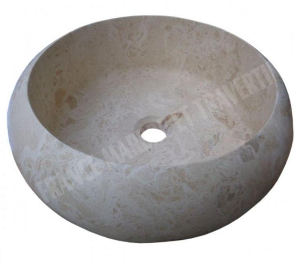 Var Forcalqueiret - 83136 - Photos Vivastreet Travertin Classique Beige Vasque Modèle Lentille REF 2538