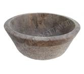 Travertin Silver Gris Vasque Modèl Mi-Conique Strié REF 1113